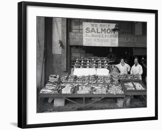 Palace Fish Market, Seattle, 1925-Asahel Curtis-Framed Giclee Print