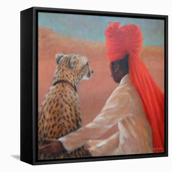 Palace Guard + Cheetah-Lincoln Seligman-Framed Premier Image Canvas