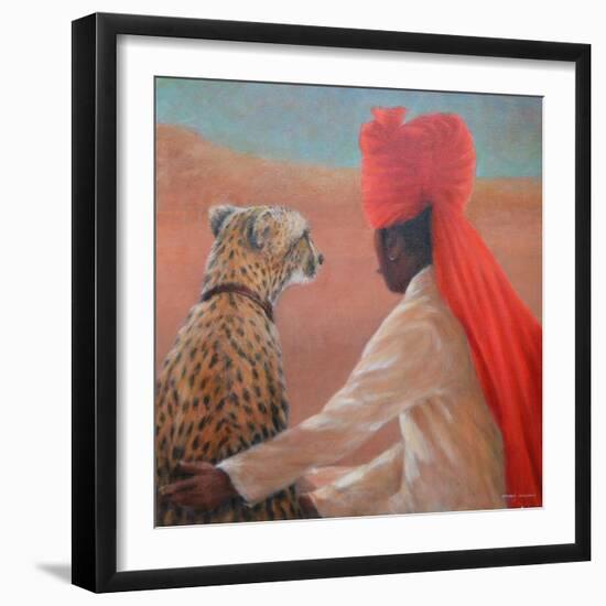 Palace Guard + Cheetah-Lincoln Seligman-Framed Giclee Print
