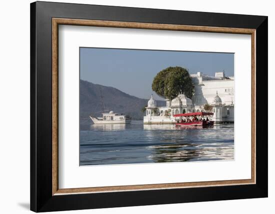 Palace Hotel. Jag Niwas. Lake Pichola. Udaipur Rajasthan. India-Tom Norring-Framed Photographic Print