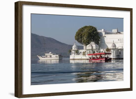 Palace Hotel. Jag Niwas. Lake Pichola. Udaipur Rajasthan. India-Tom Norring-Framed Photographic Print