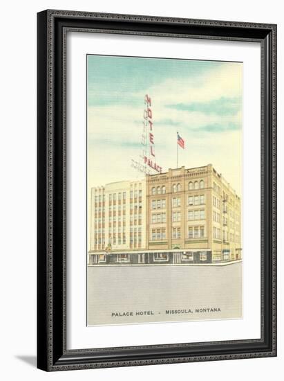 Palace Hotel, Missoula, Montana-null-Framed Art Print