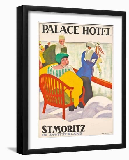 'Palace Hotel St. Moritz'. 1920-Emil Cardinaux-Framed Giclee Print