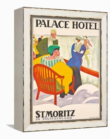 'Palace Hotel St. Moritz'. 1920-Emil Cardinaux-Framed Premier Image Canvas