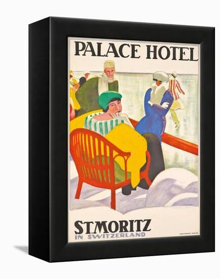 'Palace Hotel St. Moritz'. 1920-Emil Cardinaux-Framed Premier Image Canvas