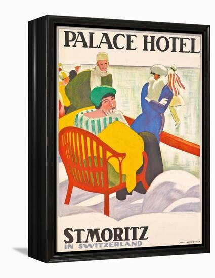 'Palace Hotel St. Moritz'. 1920-Emil Cardinaux-Framed Premier Image Canvas