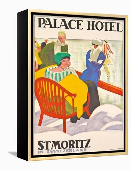 'Palace Hotel St. Moritz'. 1920-Emil Cardinaux-Framed Premier Image Canvas