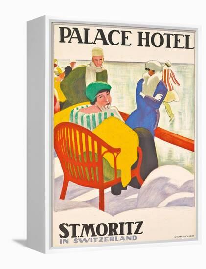 'Palace Hotel St. Moritz'. 1920-Emil Cardinaux-Framed Premier Image Canvas