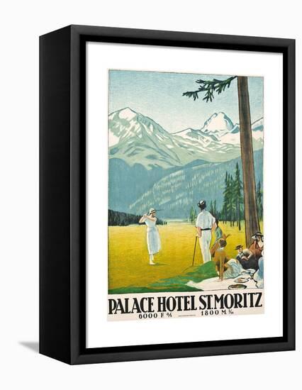 'Palace Hotel St. Moritz'. 1921-Emil Cardinaux-Framed Premier Image Canvas