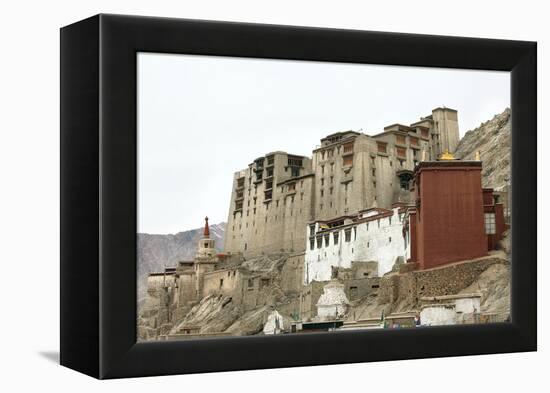 Palace in Leh with Lamo House Below. Ladakh, India, Asia-Thomas L-Framed Premier Image Canvas