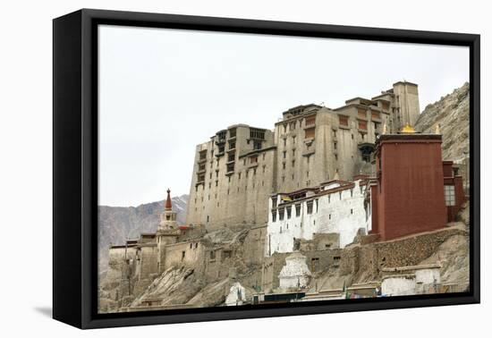 Palace in Leh with Lamo House Below. Ladakh, India, Asia-Thomas L-Framed Premier Image Canvas