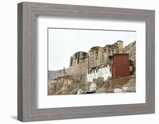 Palace in Leh with Lamo House Below. Ladakh, India, Asia-Thomas L-Framed Photographic Print