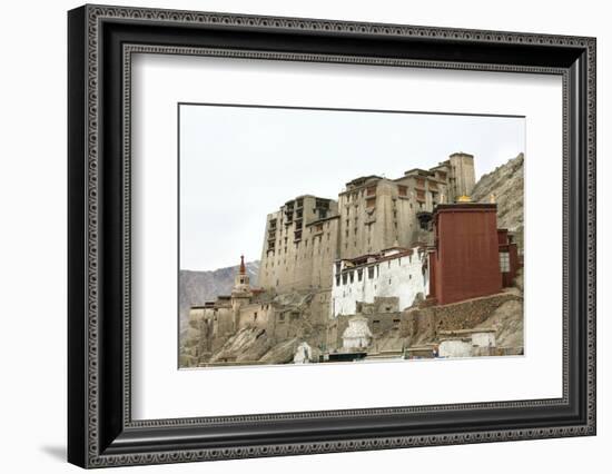 Palace in Leh with Lamo House Below. Ladakh, India, Asia-Thomas L-Framed Photographic Print