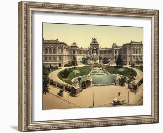 Palace Longchamps, Marseilles, France, c.1890-c.1900-null-Framed Giclee Print