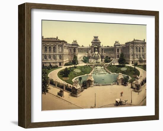 Palace Longchamps, Marseilles, France, c.1890-c.1900-null-Framed Giclee Print