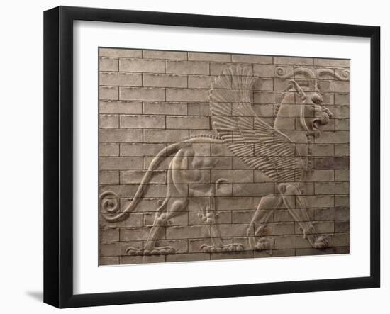 Palace of Artaxerxes Ii: Winged Griffin from Right-null-Framed Giclee Print