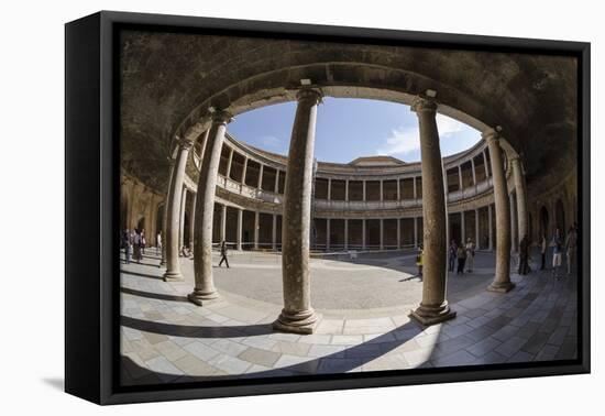 Palace of Charles V, Alhambra, Granada, Province of Granada, Andalusia, Spain-Michael Snell-Framed Premier Image Canvas