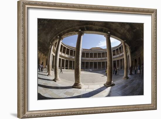 Palace of Charles V, Alhambra, Granada, Province of Granada, Andalusia, Spain-Michael Snell-Framed Photographic Print