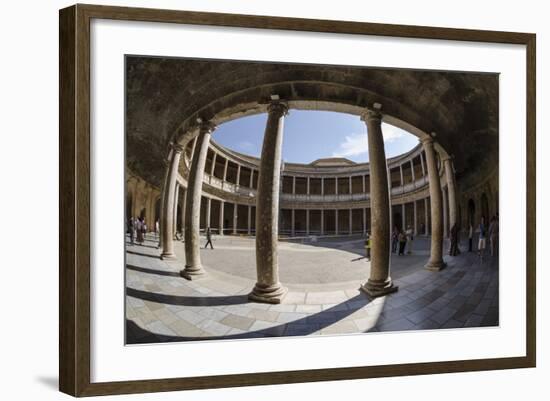 Palace of Charles V, Alhambra, Granada, Province of Granada, Andalusia, Spain-Michael Snell-Framed Photographic Print