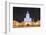 Palace of Culture and Science at Night, Warsaw, Poland, Europe-Christian Kober-Framed Photographic Print