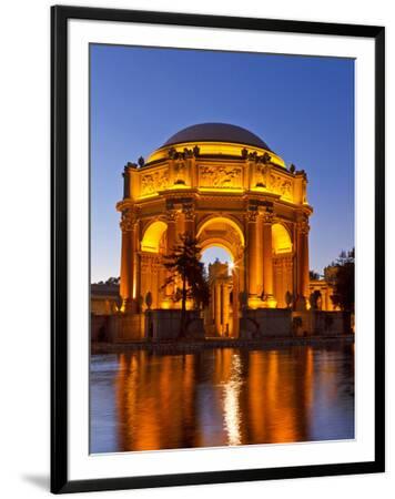 Palace Of Fine Arts At Dusk In San Francisco California Usa