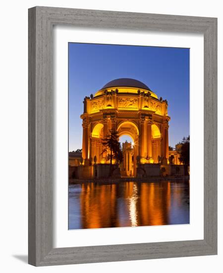 Palace of Fine Arts at Dusk in San Francisco, California, Usa-Chuck Haney-Framed Photographic Print