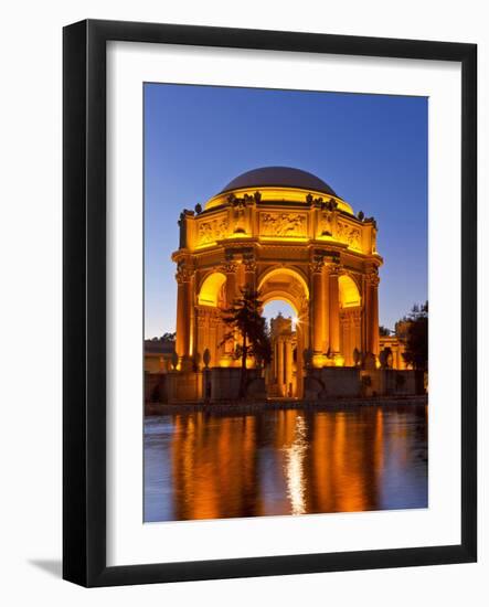 Palace of Fine Arts at Dusk in San Francisco, California, Usa-Chuck Haney-Framed Photographic Print