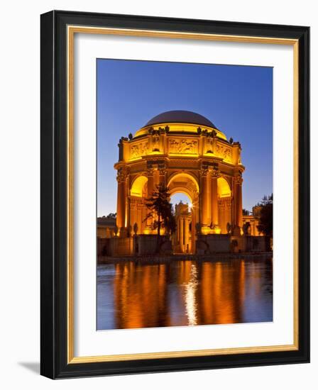 Palace of Fine Arts at Dusk in San Francisco, California, Usa-Chuck Haney-Framed Photographic Print