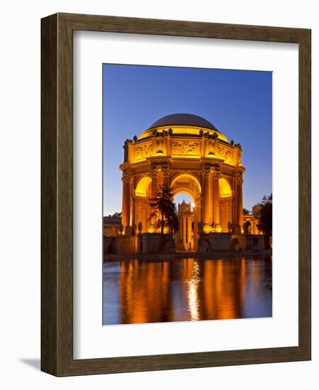 Palace of Fine Arts at Dusk in San Francisco, California, Usa-Chuck Haney-Framed Photographic Print