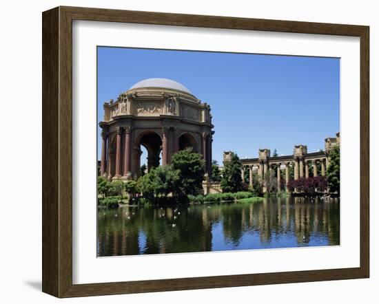 Palace of Fine Arts, Built of Plaster in 1915, Marina District, San Francisco, California, USA-Fraser Hall-Framed Photographic Print