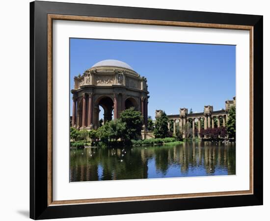 Palace of Fine Arts, Built of Plaster in 1915, Marina District, San Francisco, California, USA-Fraser Hall-Framed Photographic Print