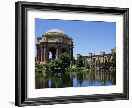 Palace of Fine Arts, Built of Plaster in 1915, Marina District, San Francisco, California, USA-Fraser Hall-Framed Photographic Print