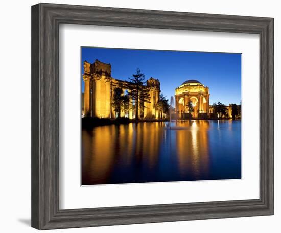 Palace of Fine Arts Illuminated at Night, San Francisco, California, United States of America, Nort-Gavin Hellier-Framed Photographic Print