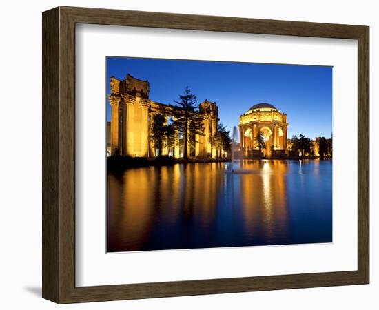 Palace of Fine Arts Illuminated at Night, San Francisco, California, United States of America, Nort-Gavin Hellier-Framed Photographic Print