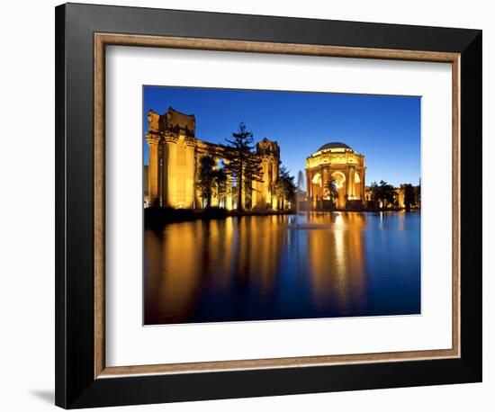 Palace of Fine Arts Illuminated at Night, San Francisco, California, United States of America, Nort-Gavin Hellier-Framed Photographic Print