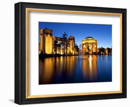 Palace of Fine Arts Illuminated at Night, San Francisco, California, United States of America, Nort-Gavin Hellier-Framed Photographic Print