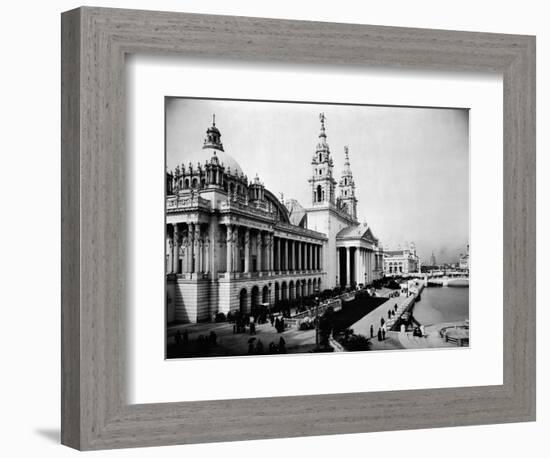 Palace of Mechanic Arts in Chicago Fair-null-Framed Photographic Print