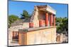 Palace of Minos, restored north entrance, ancient city of Knossos, Iraklion, Crete, Greek Islands-Markus Lange-Mounted Photographic Print