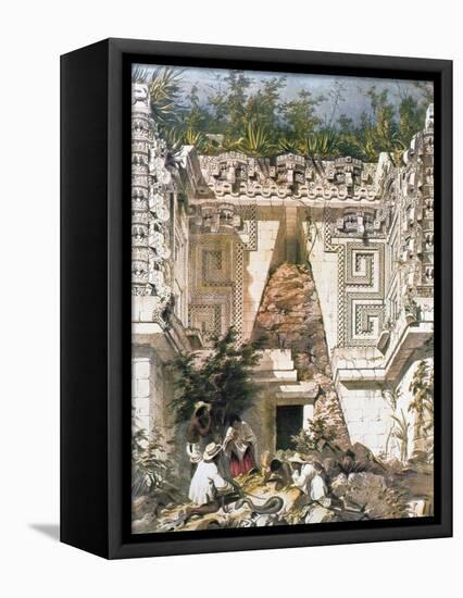 Palace of the Governors, Uxmal, Yucatan, Mexico, 1844-Frederick Catherwood-Framed Premier Image Canvas