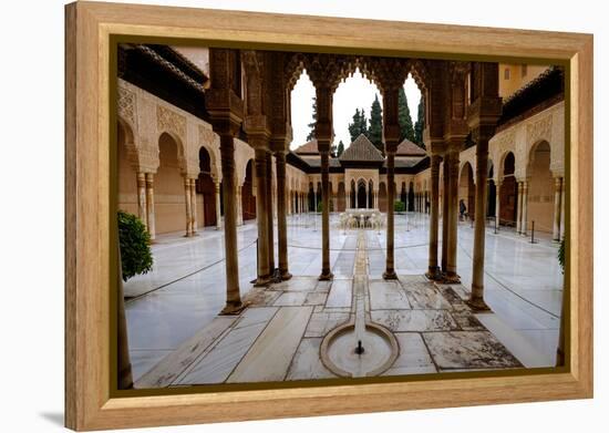 Palace of the Lions (Palacio De Los Leones), the Alhambra, Granada, Andalucia, Spain-Carlo Morucchio-Framed Premier Image Canvas