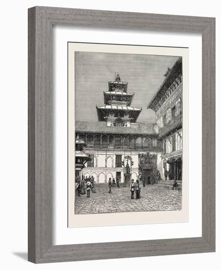 Palace of the Rajah of Nepaul, Nepal-null-Framed Giclee Print