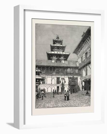 Palace of the Rajah of Nepaul, Nepal-null-Framed Giclee Print