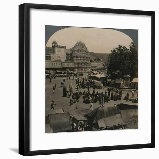 'Palace of the Winds from Shiva Temple, Jeypore, India', 1902-Unknown-Framed Photographic Print