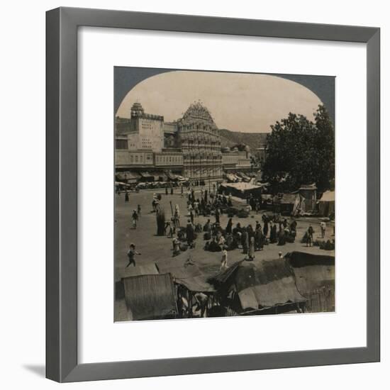 'Palace of the Winds from Shiva Temple, Jeypore, India', 1902-Unknown-Framed Photographic Print