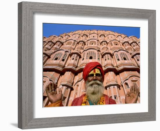 Palace of the Winds, Holyman, Jaipur, Rajasthan, India-Steve Vidler-Framed Photographic Print