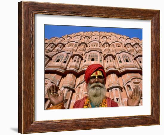 Palace of the Winds, Holyman, Jaipur, Rajasthan, India-Steve Vidler-Framed Photographic Print