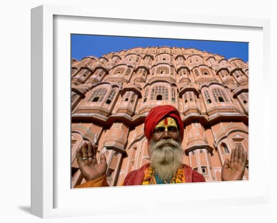 Palace of the Winds, Holyman, Jaipur, Rajasthan, India-Steve Vidler-Framed Photographic Print