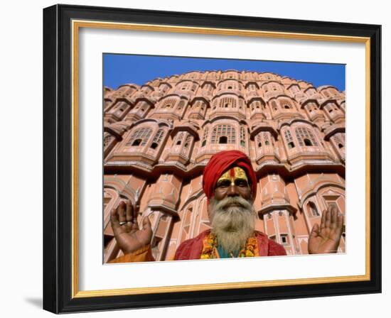 Palace of the Winds, Holyman, Jaipur, Rajasthan, India-Steve Vidler-Framed Photographic Print