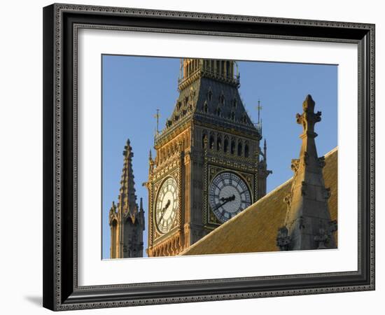 Palace of Westminster, Westminster, London. St Stephens Tower Detail-Richard Bryant-Framed Photographic Print