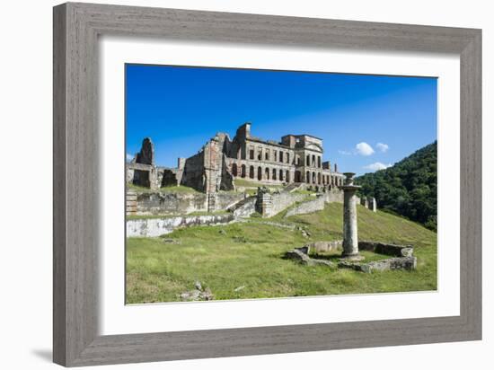 Palace Sans Souci, UNESCO World Heritage Site, Haiti, Caribbean, Central America-Michael Runkel-Framed Photographic Print